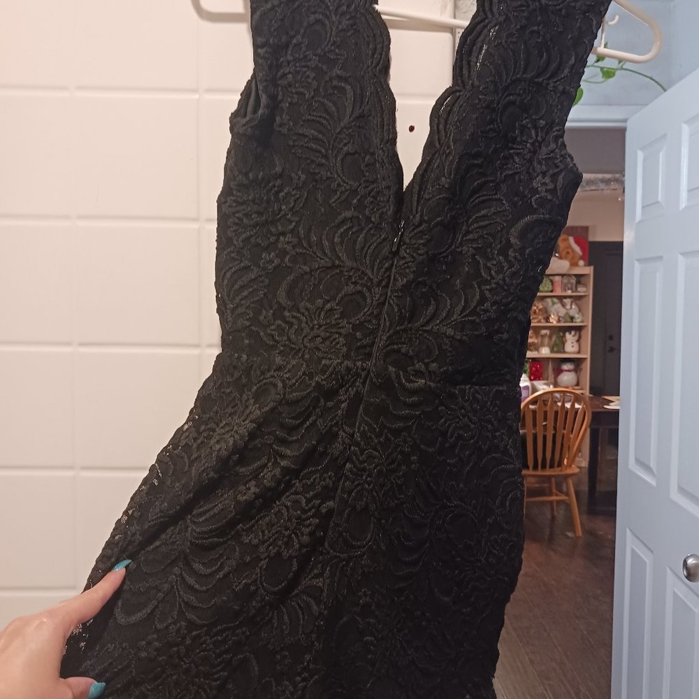 Black lace romper size small